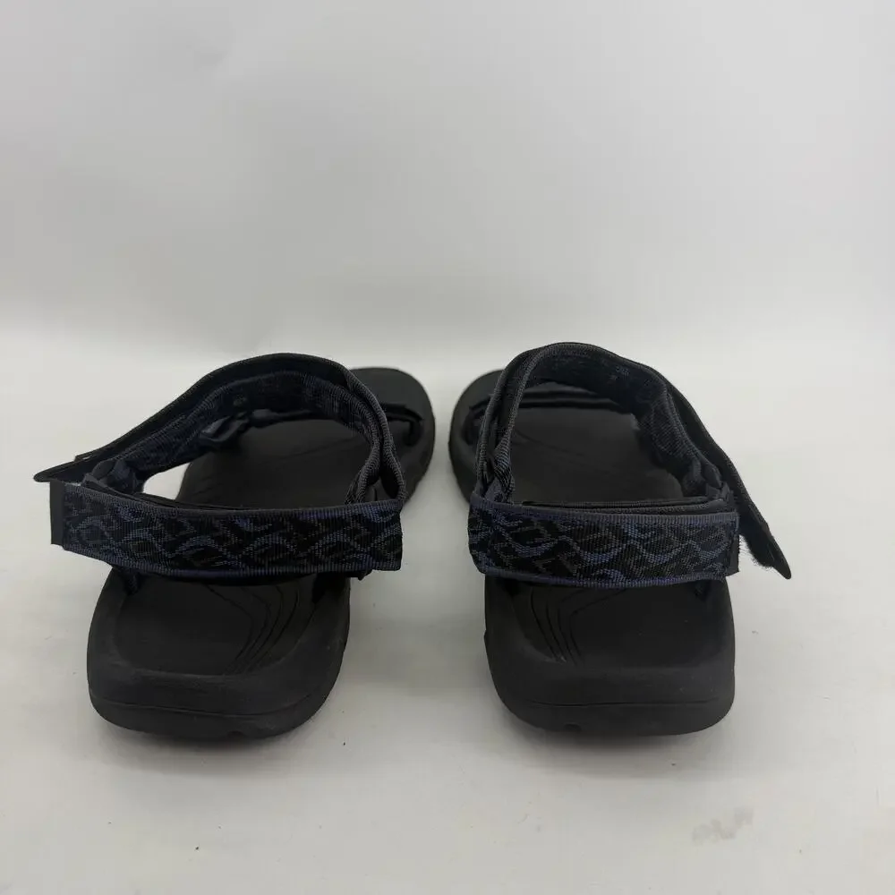 Teva Sandals Mens Size 13 Black Blue Hiking Sport Strap Shoes 1093379 FU1123L